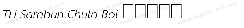 TH Sarabun Chula Bol字体转换